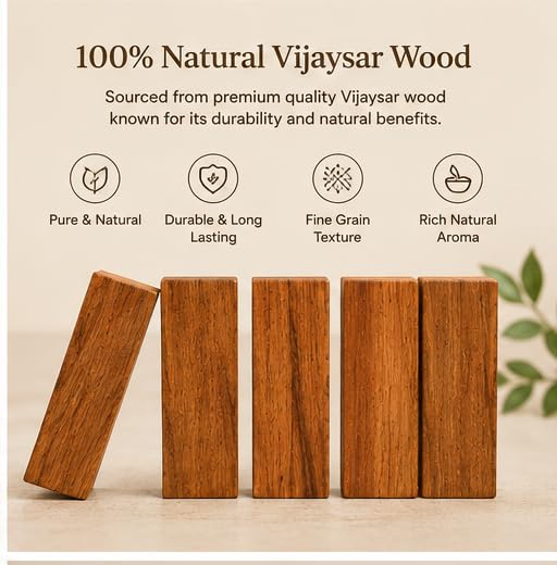 Original Vijaysar wood blocks - 20 pcs