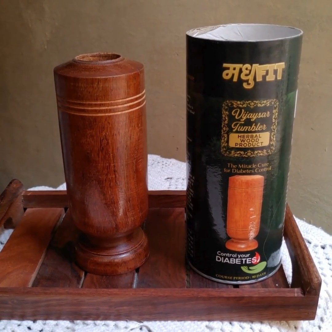 MADHUFIT Vijaysar glass and packaging